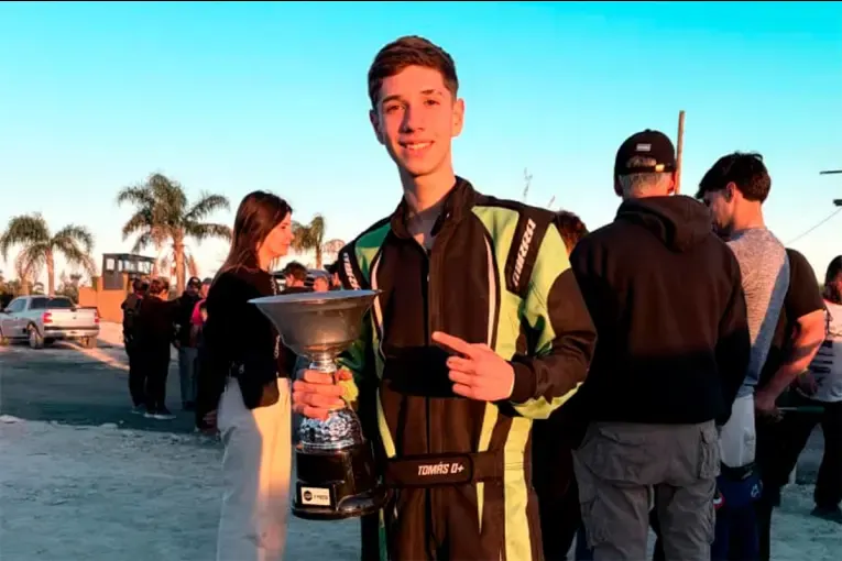 Tomás Grinóvero volvió al karting y ganó en María Grande: “Nos dieron ganas de nuevo”