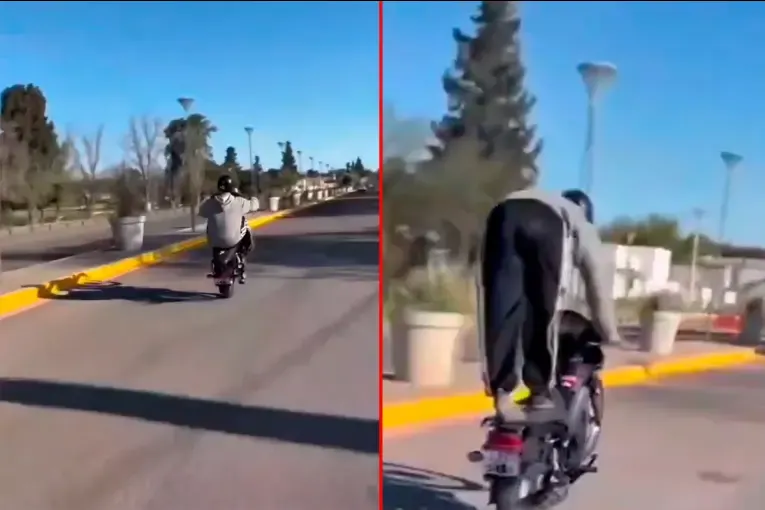 Un adolescente hacía “wheelie” en Crespo: allanaron su vivienda y secuestraron una moto