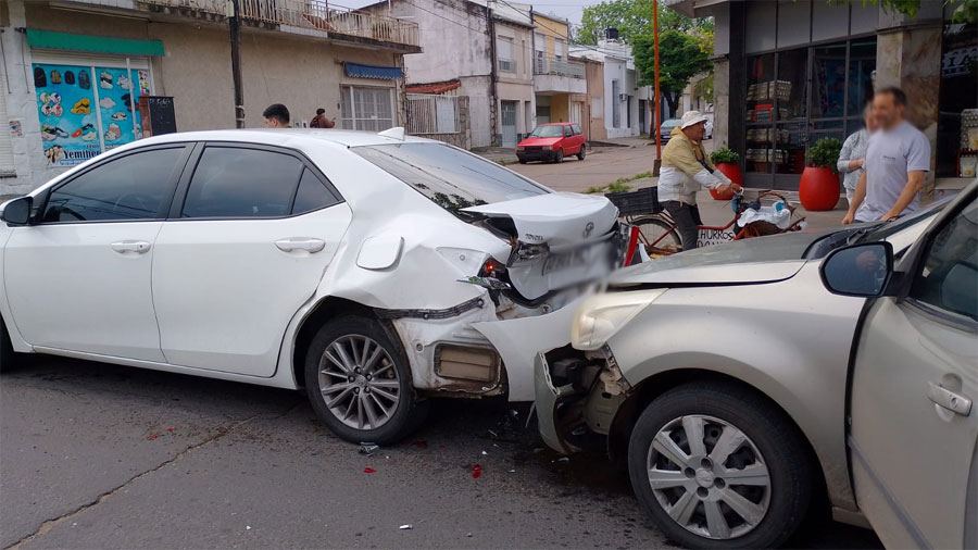 Un choque por alcance en 9 de Julio y Lucas Piris dejó a una conductora herida