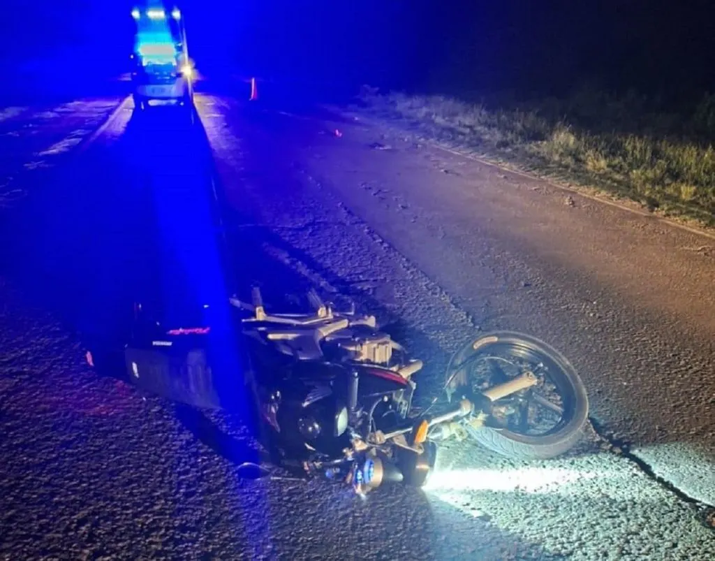 Un motociclista chocó contra un ciervo en la ruta 18
