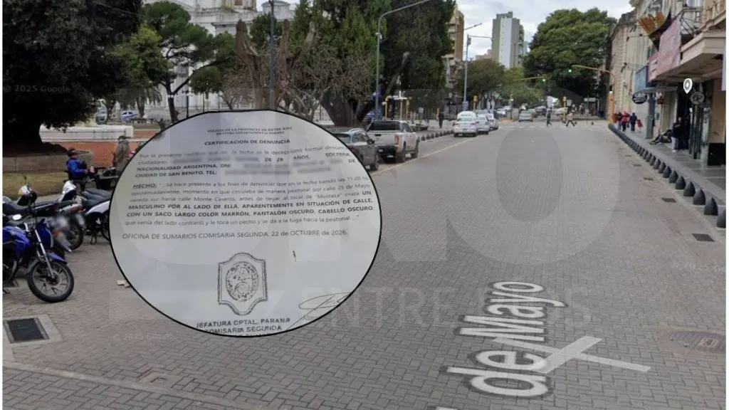 Una joven denunció que sufrió acoso callejero en pleno centro de Paraná