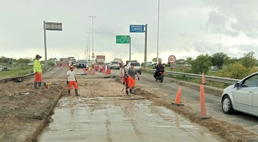 Vialidad Nacional fiscaliza los arreglos en la conexión vial Rosario – Victoria