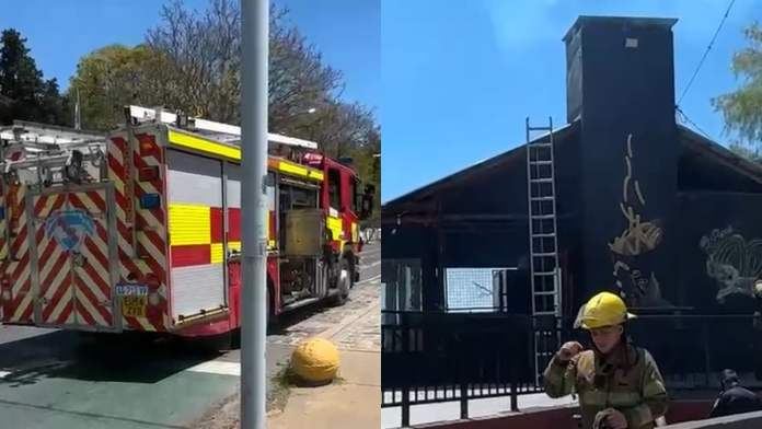 Video: sofocaron un incendio en un comedor de la costanera de Paraná