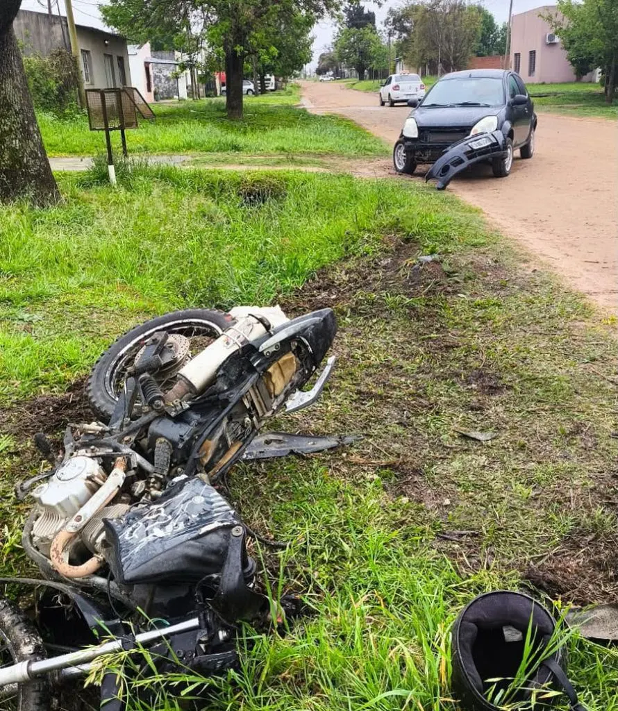 Villaguay: Motociclista lesionado en un siniestro vial