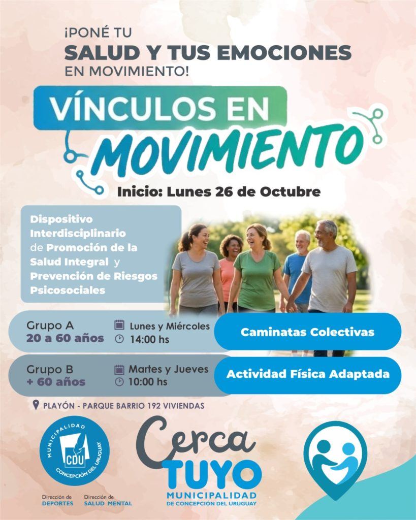 “Vínculos en movimiento”: programa de Salud Mental y Deportes