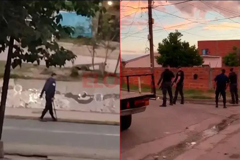 Violentos incidentes en barrio Macarone: atacaron a policías a piedrazos y hubo dos detenidos